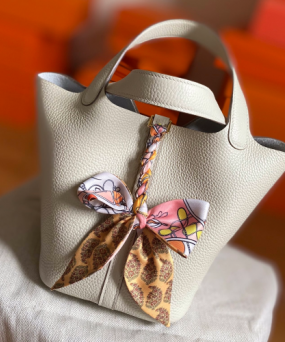 에르메스 피코탄18 화이트 금장